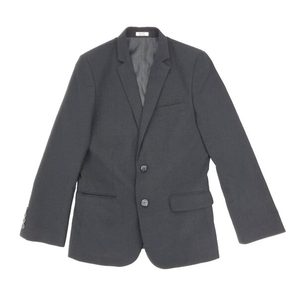 Calvin Klein Suit Jacket Boys 12 Regular Black 2 Button Blazer Solid - Picture 1 of 9